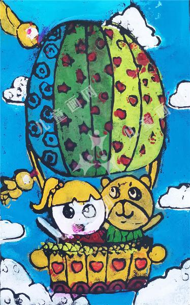 一起乘坐热气球